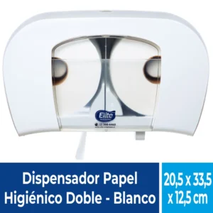 Dispensador-Papel-higienico-Duplex-Blanco