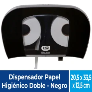 Dispensador-Papel-higienico-Duplex-Negro