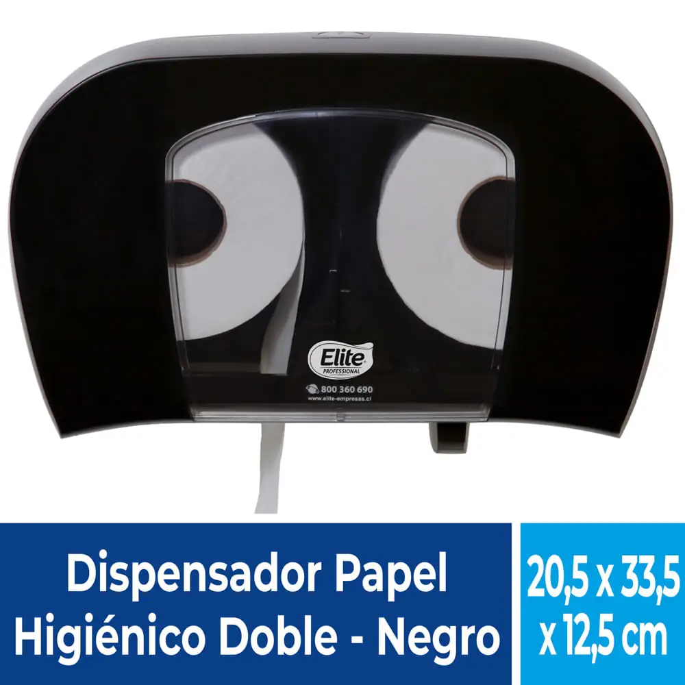 Dispensador-Papel-higienico-Duplex-Negro